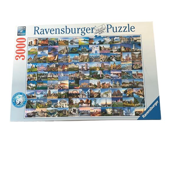 Ravensburger Puzzle 3000 Pc 99 Places of Europe Theme‎ 121 cm x 80 cm UNVERIFIED - Picture 1 of 5